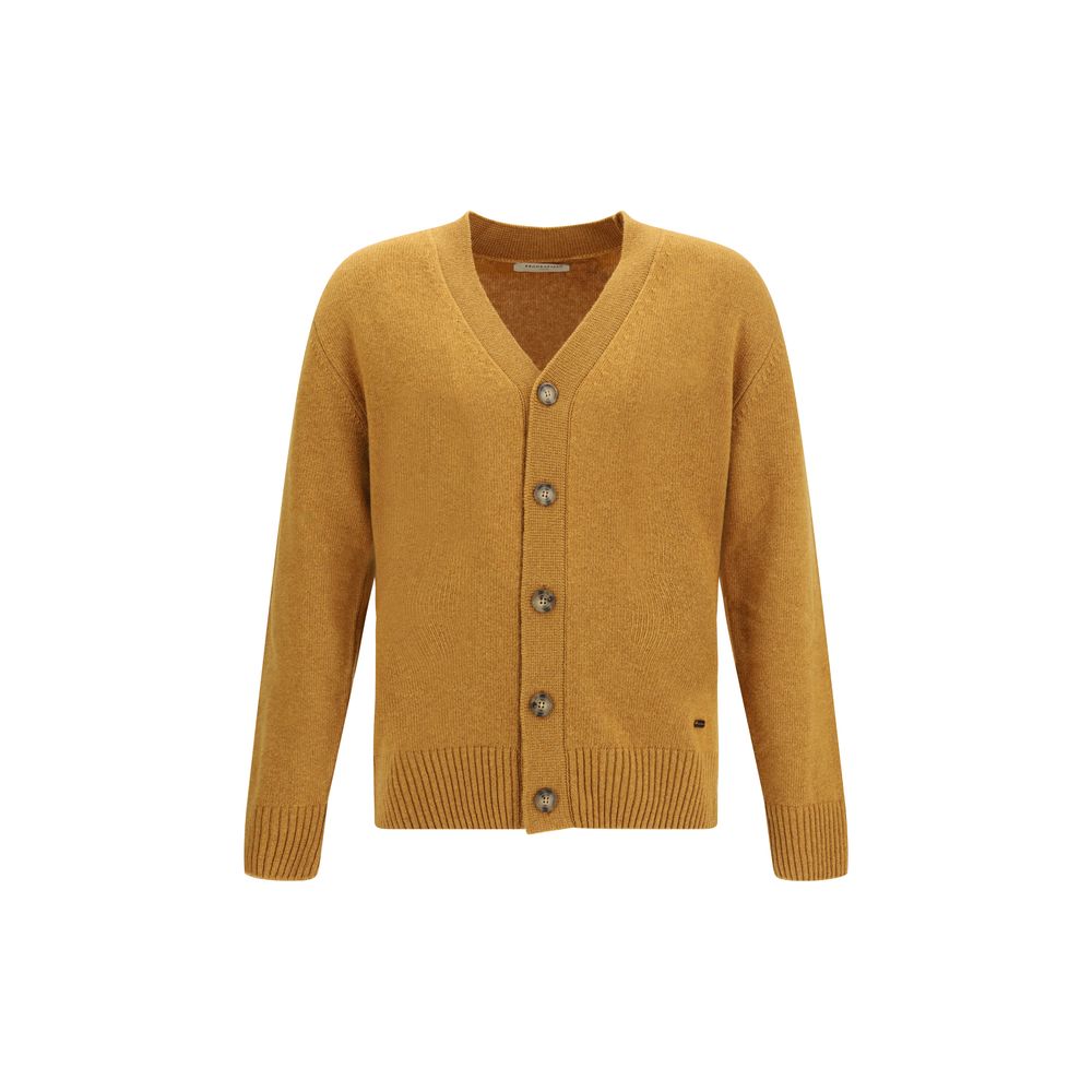 Brooksfield Bicolor Fleece Wool Cardigan - Luxe Nova