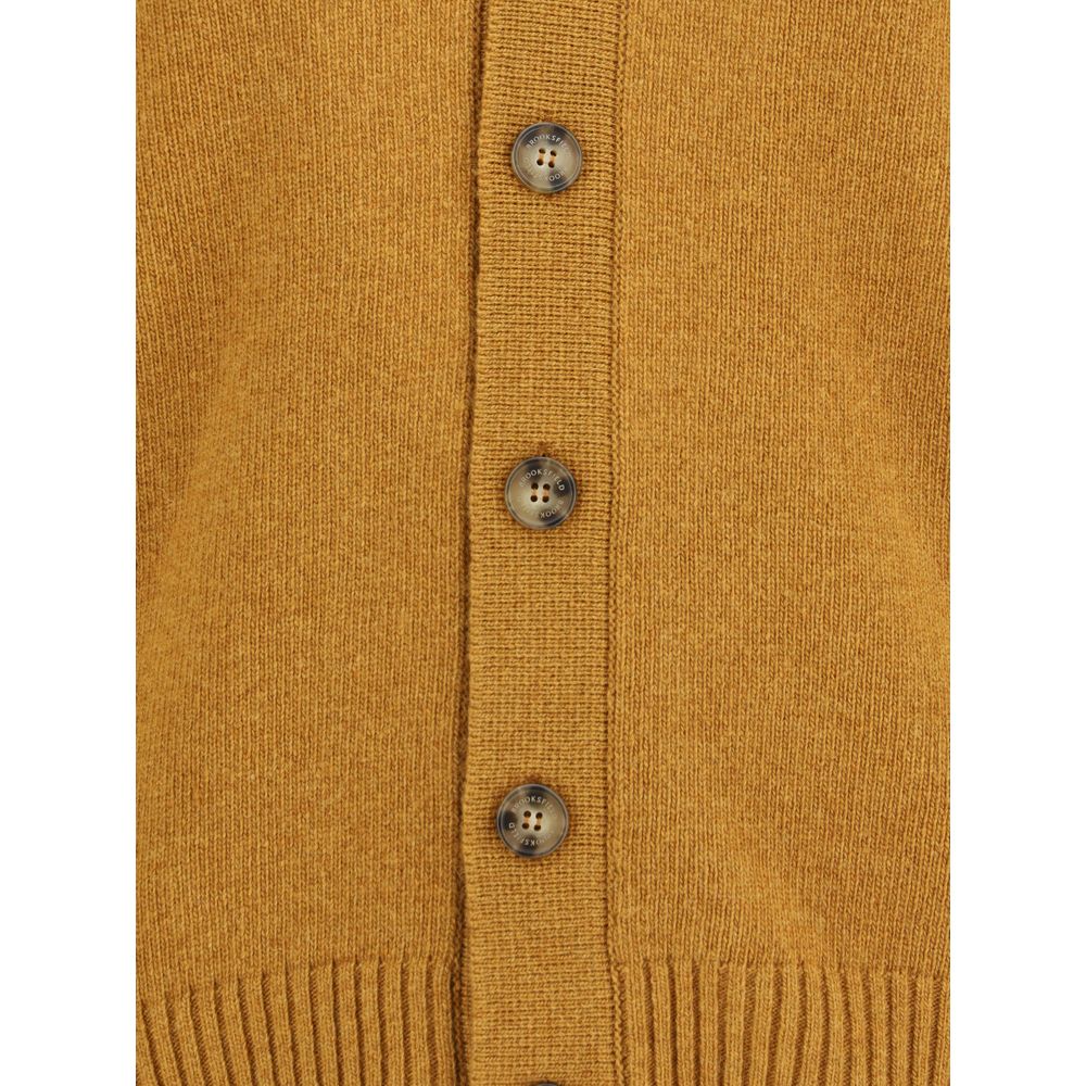 Brooksfield Bicolor Fleece Wool Cardigan - Luxe Nova