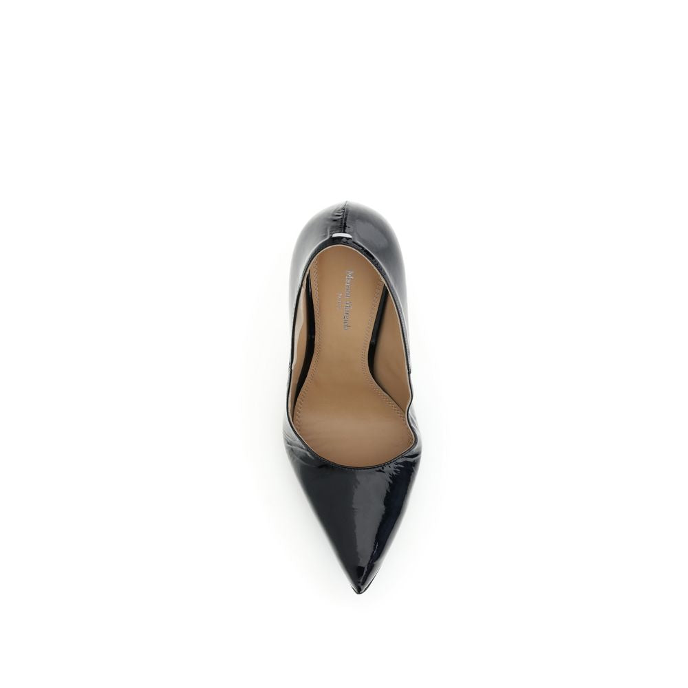 Maison Margiela Black Calf Leather Bos Taurus Pumps - Luxe Nova