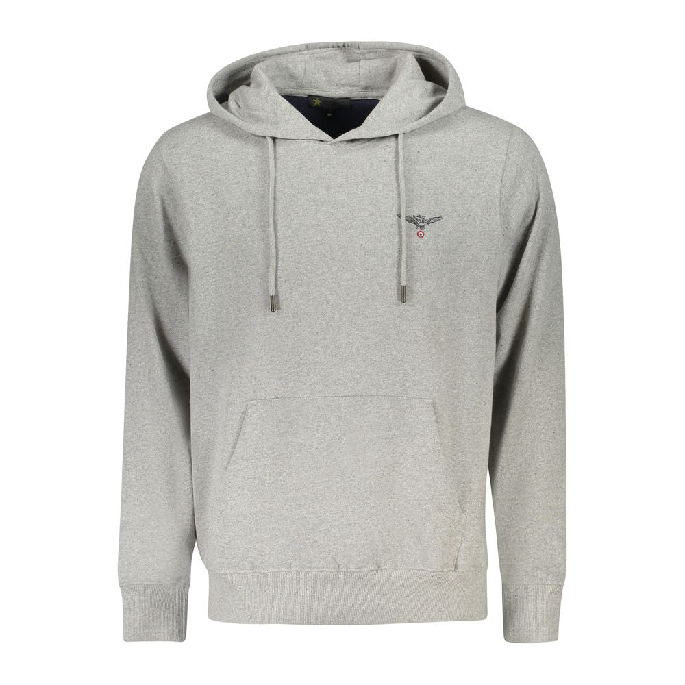Accademia Militare Grigio Cotton Men's Hoodie Sweatshirt - Luxe Nova