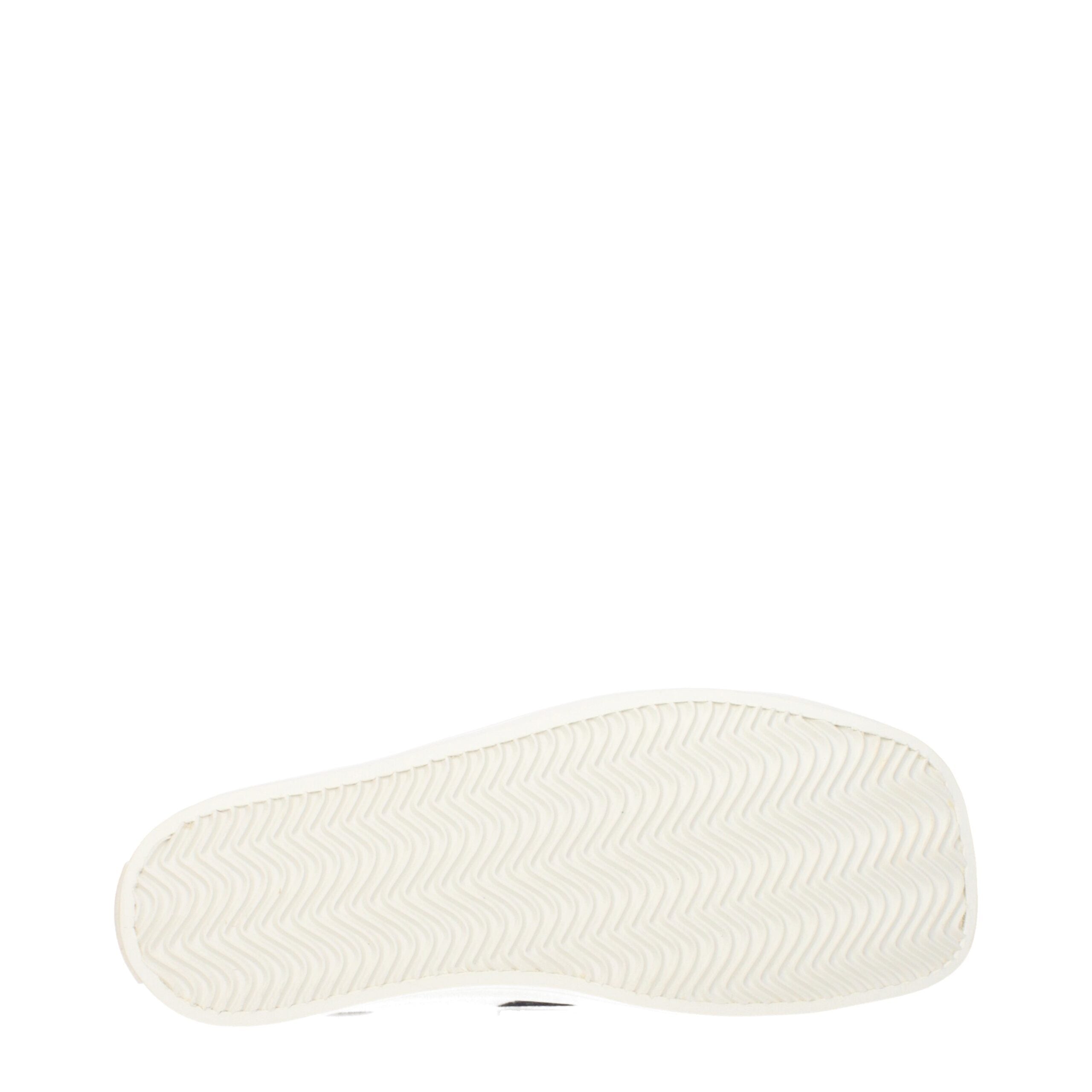 Moschino White Fabric Low Top Sneakers