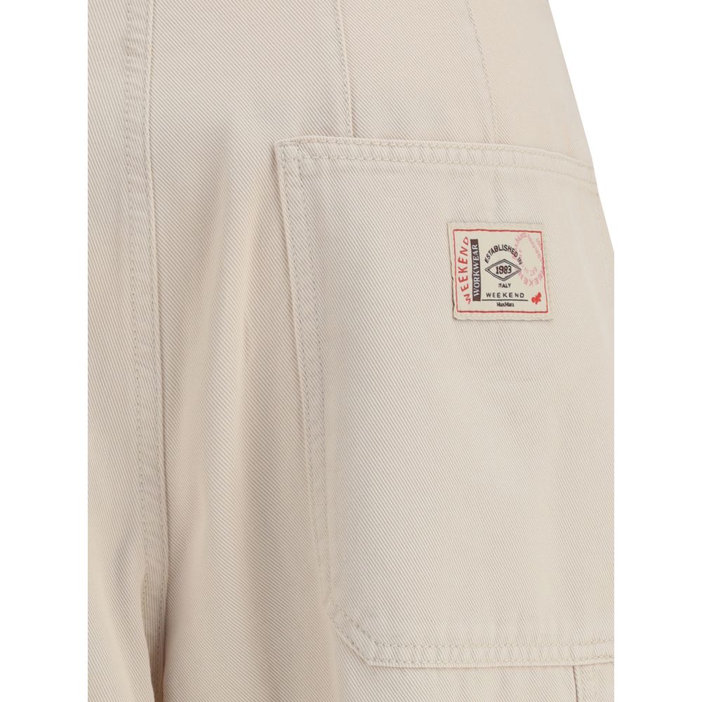 Max Mara Beige Cotton Cargo Pants - Luxe Nova