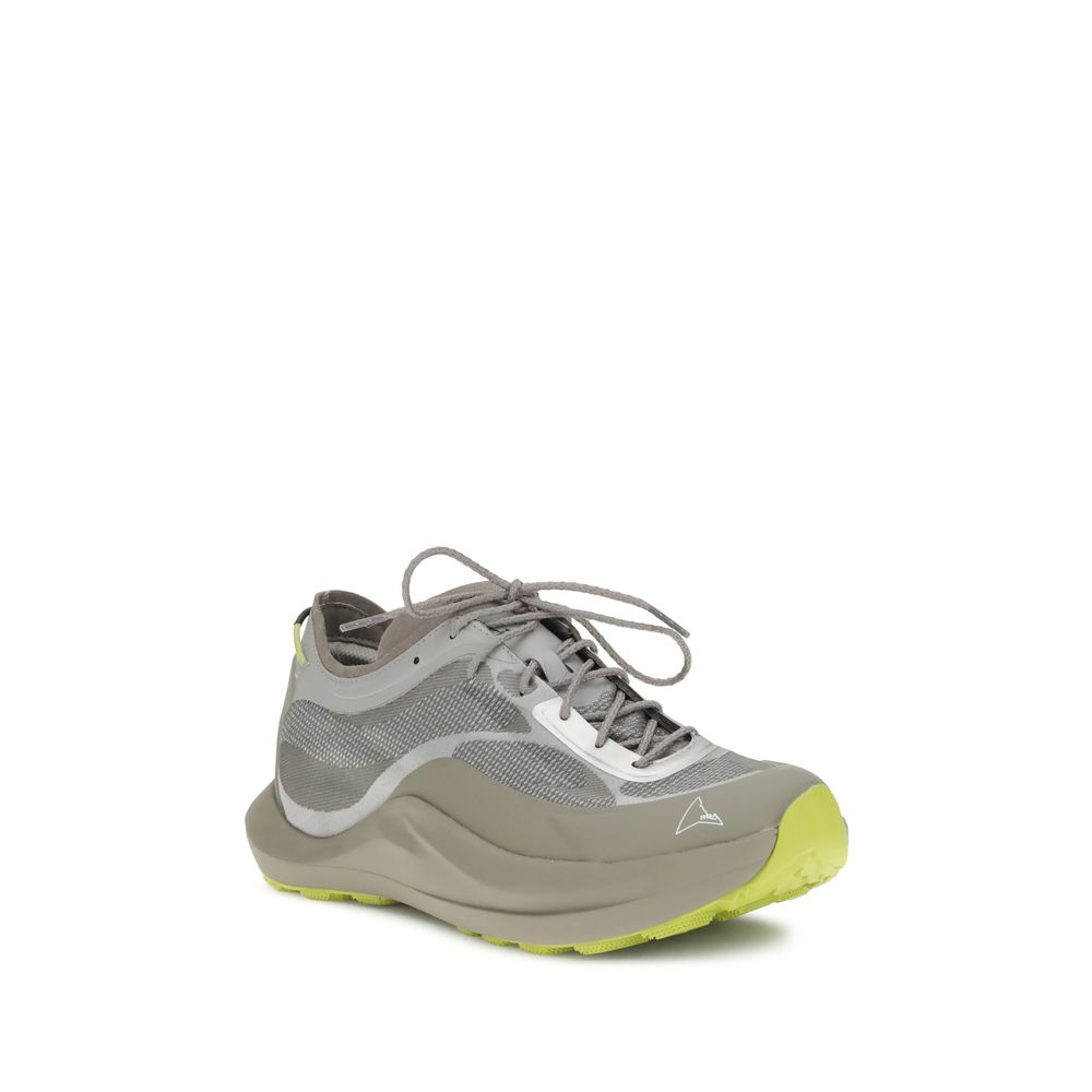 ROA Gray Polyester Athletic Sneakers - Luxe Nova
