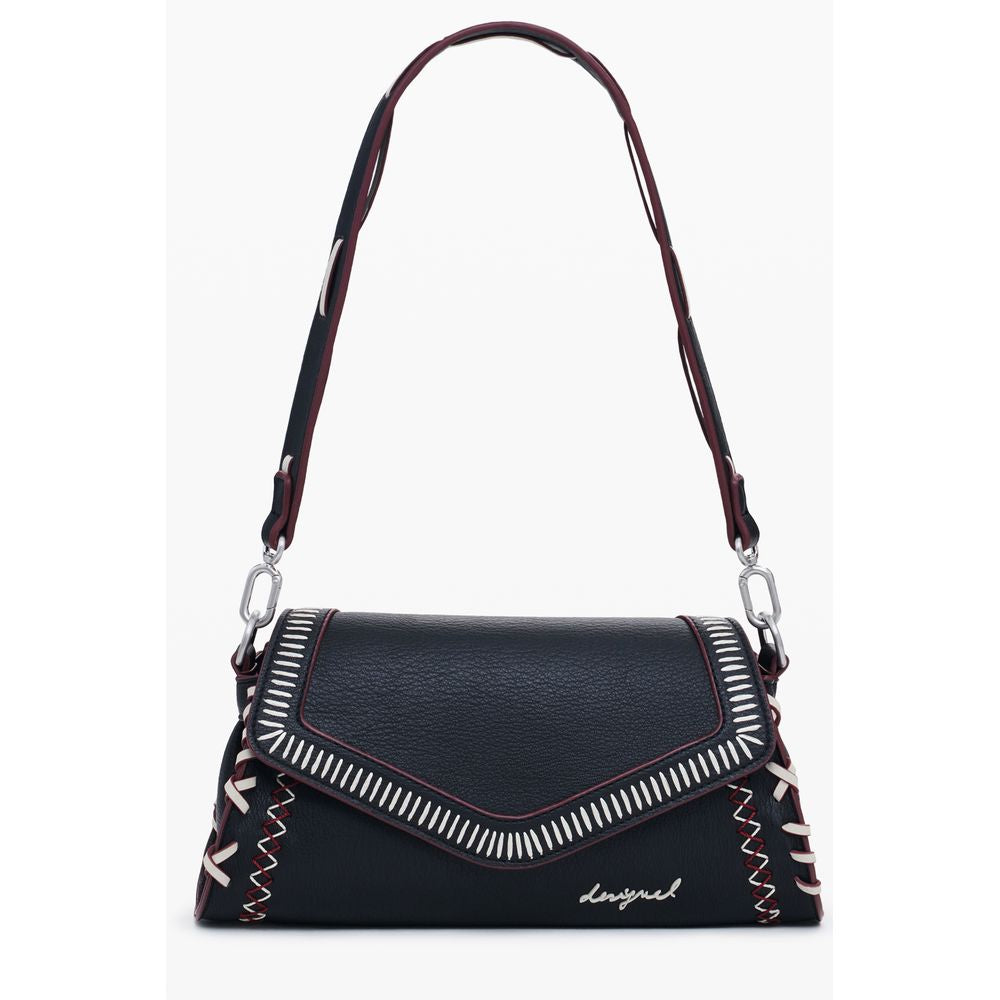 Desigual Nero Poliuretano Donna Borsa - Luxe Nova