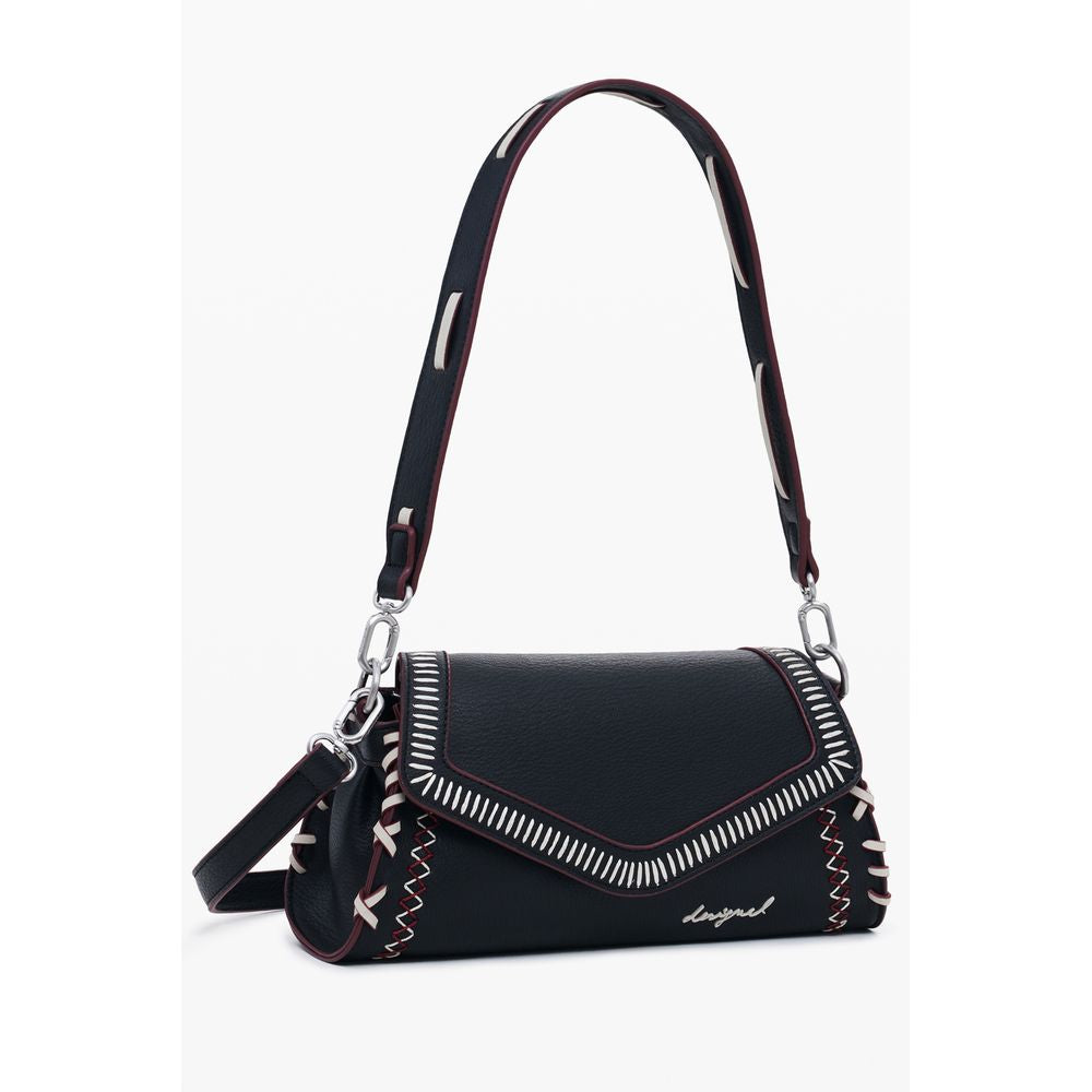 Desigual Nero Poliuretano Donna Borsa - Luxe Nova