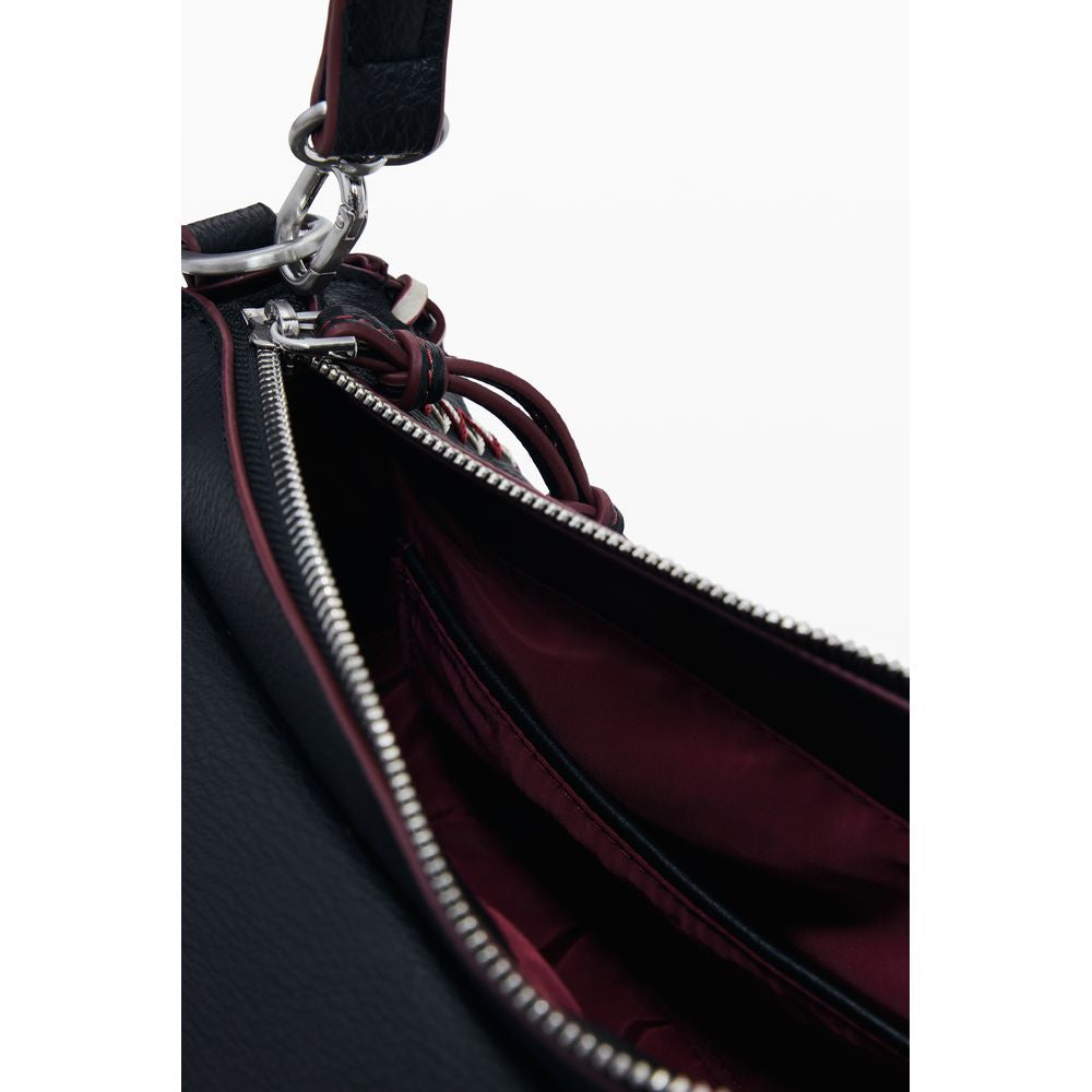 Desigual Nero Poliuretano Donna Borsa - Luxe Nova
