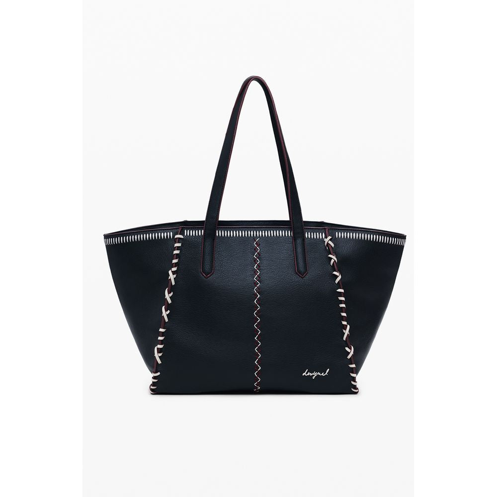 Desigual Black Polyurethane Women Shoulder Bag - Luxe Nova