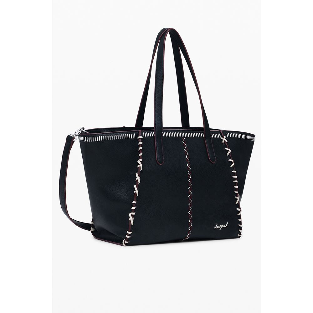 Desigual Black Polyurethane Women Shoulder Bag - Luxe Nova