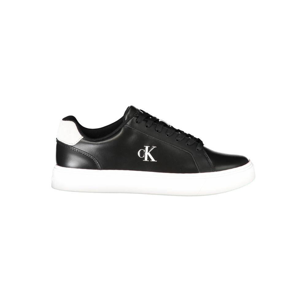 Calvin Klein Black Polyurethane Men Sneaker - Luxe Nova