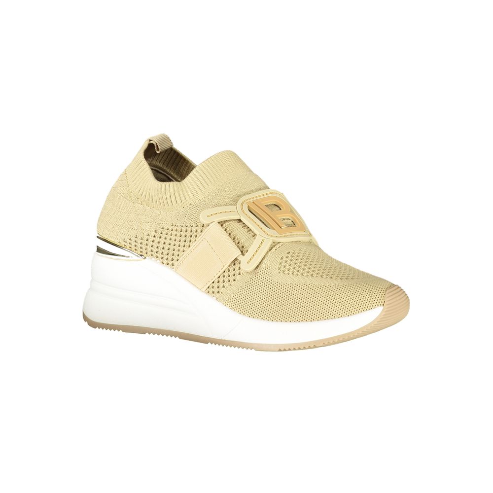 Laura Biagiotti Beige Polyurethane Women Sneaker - Luxe Nova