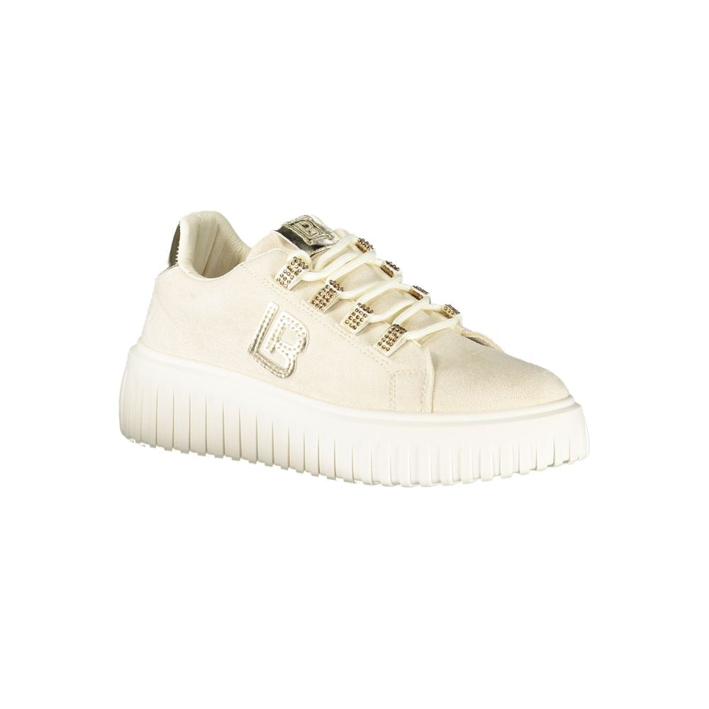 Laura Biagiotti Beige Polyurethane Women Sneaker - Luxe Nova