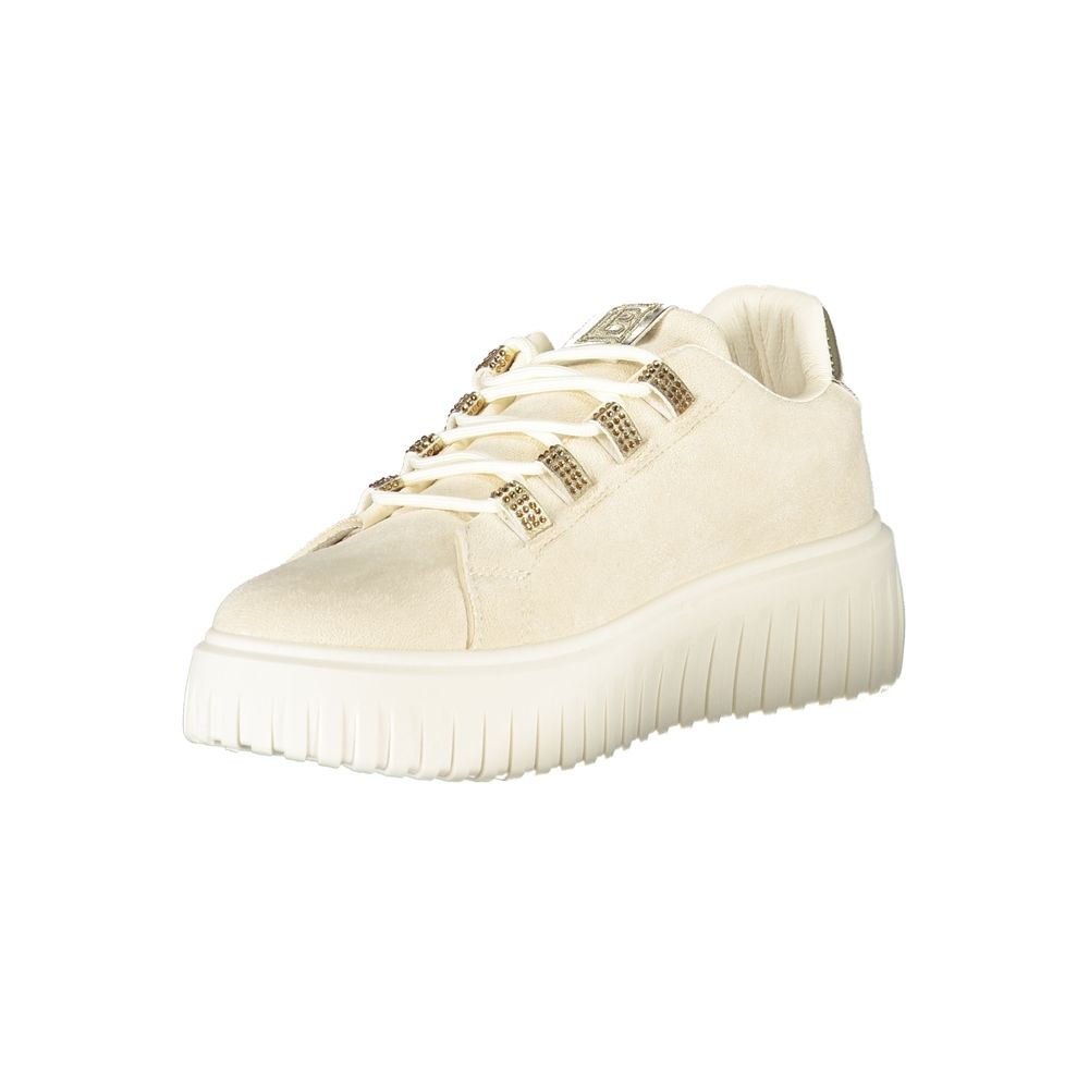 Laura Biagiotti Beige Polyurethane Women Sneaker - Luxe Nova
