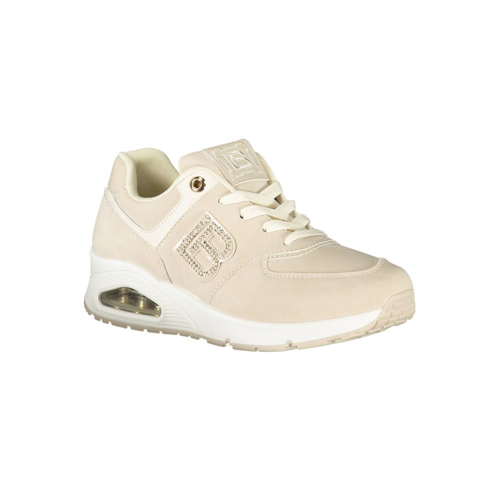 Laura Biagiotti Beige Polyurethane Women Sneaker - Luxe Nova
