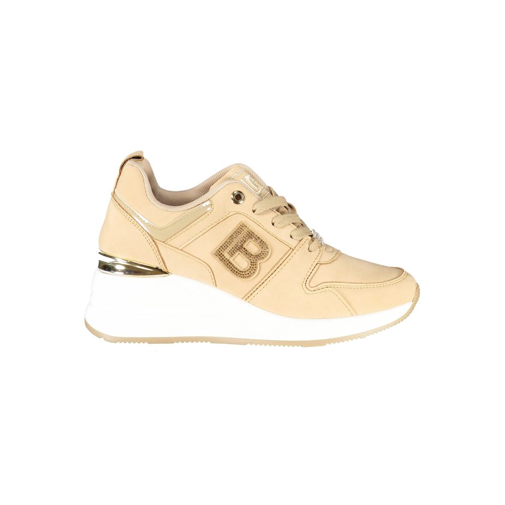 Laura Biagiotti Beige Polyester Women Sneaker - Luxe Nova