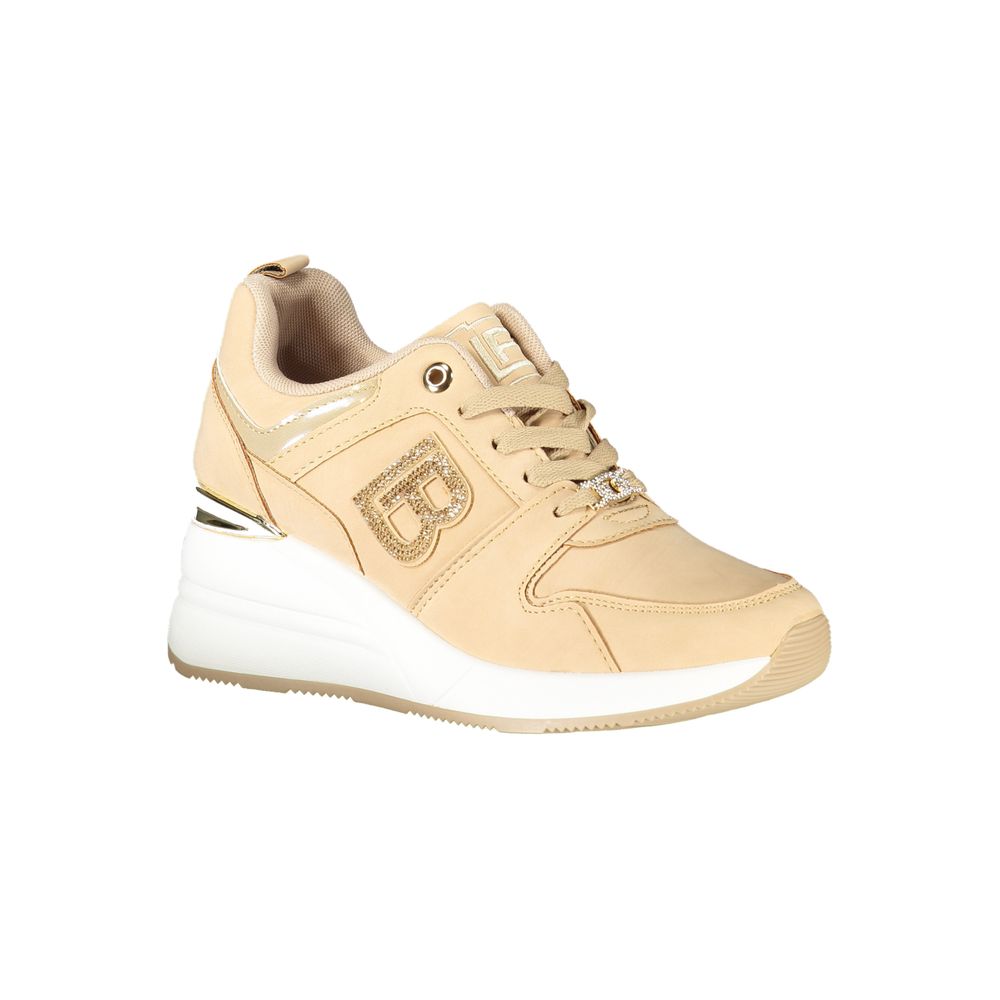 Laura Biagiotti Beige Polyester Women Sneaker - Luxe Nova