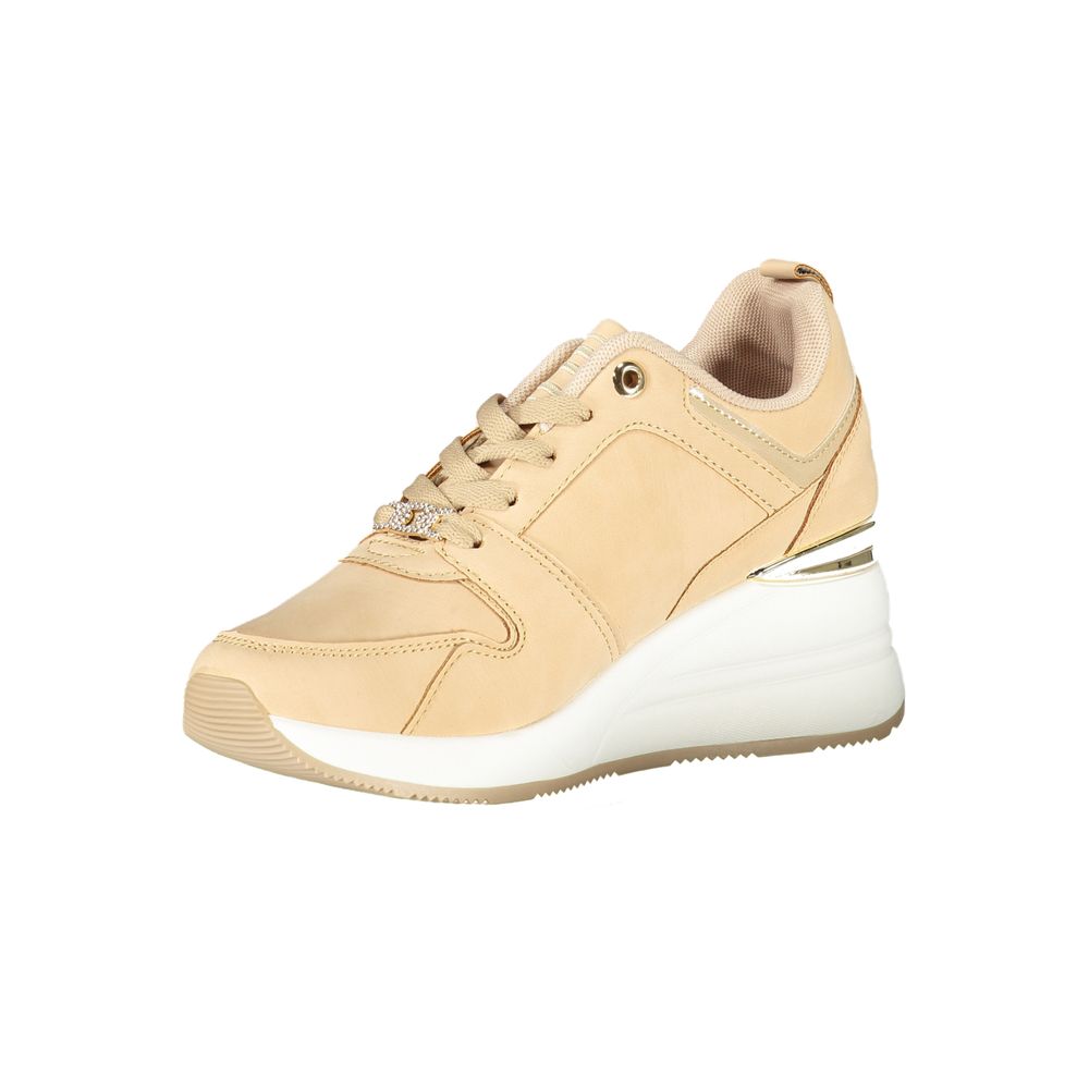 Laura Biagiotti Beige Polyester Women Sneaker - Luxe Nova