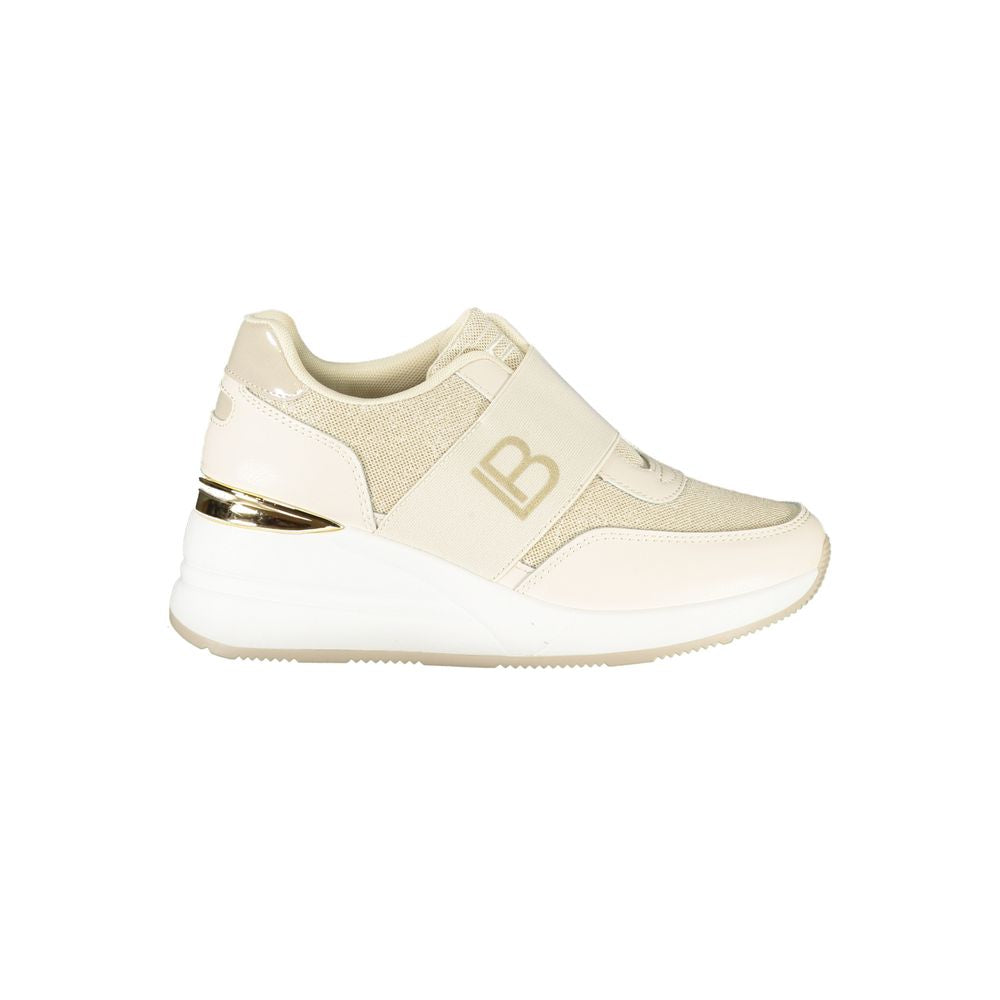 Laura Biagiotti Beige Polyurethane Women Sneaker - Luxe Nova