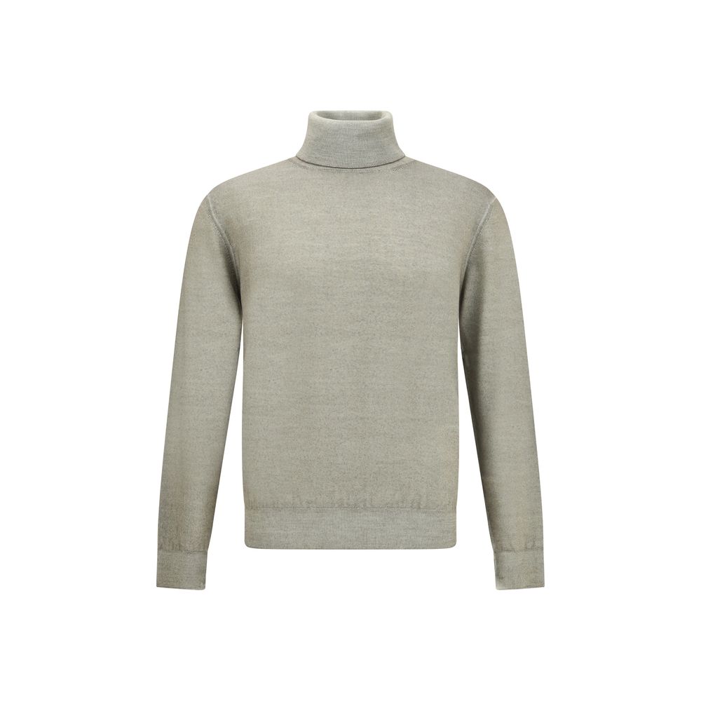Cruciani Bicolor Wool Turtleneck - Luxe Nova