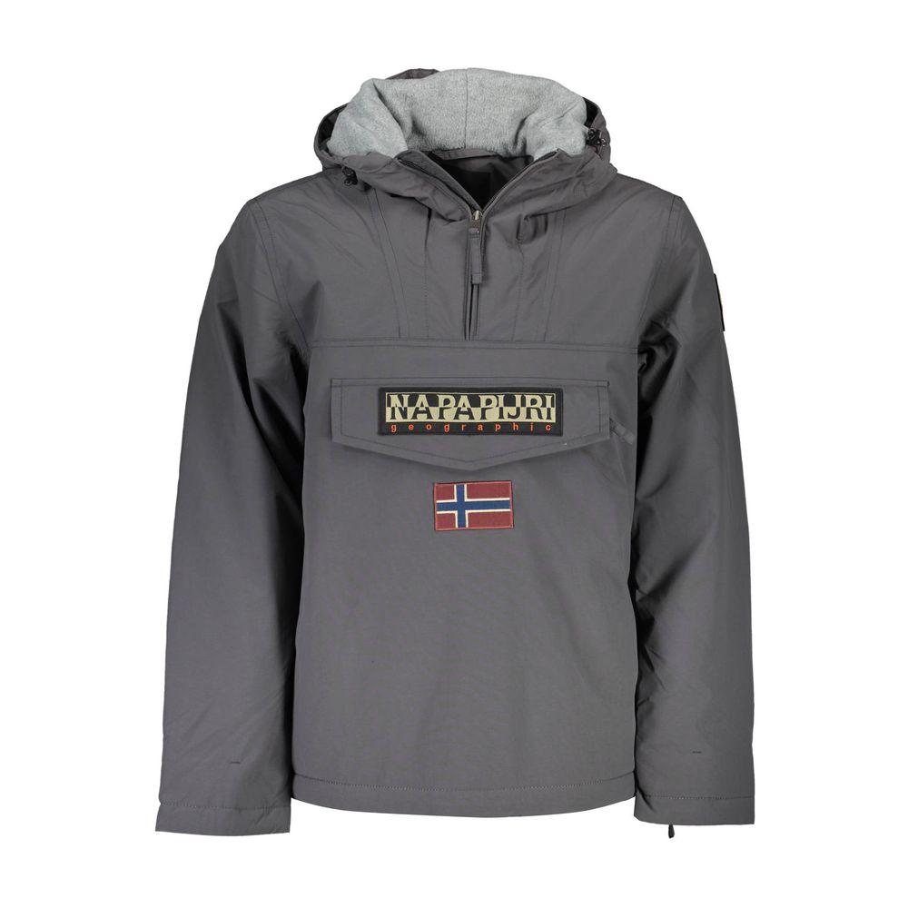 Napapijri Grigio Polyamide Men's Jacket - Luxe Nova