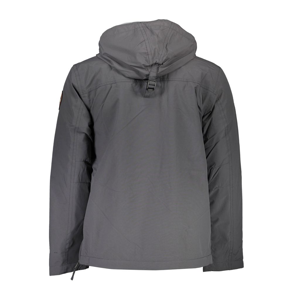 Napapijri Grigio Polyamide Men's Jacket - Luxe Nova
