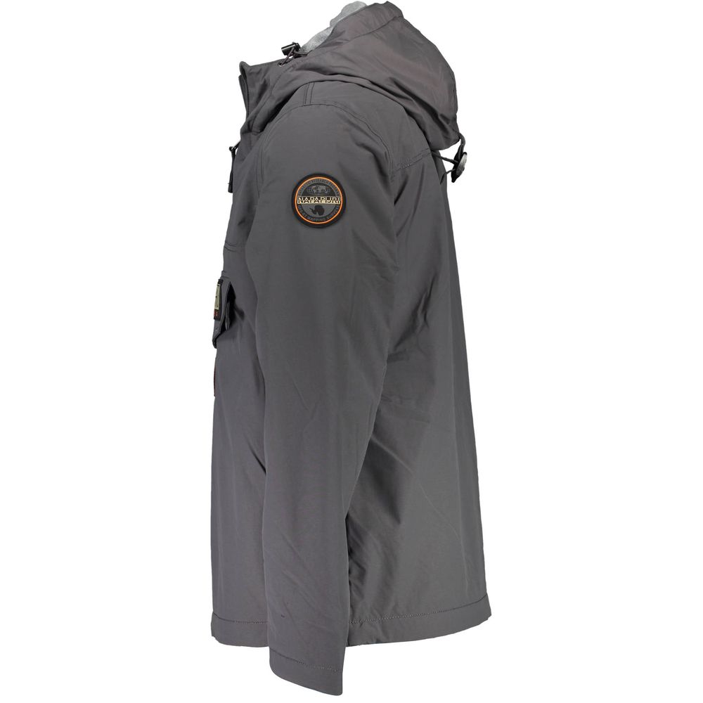Napapijri Grigio Polyamide Men's Jacket - Luxe Nova
