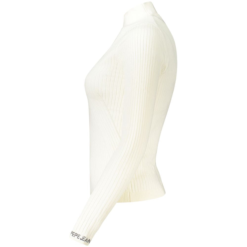 Pepe Jeans White Cotton Women Sweater - Luxe Nova