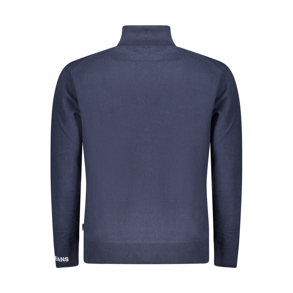 Pepe Jeans Blue Cotton Men Sweater Turtleneck - Luxe Nova