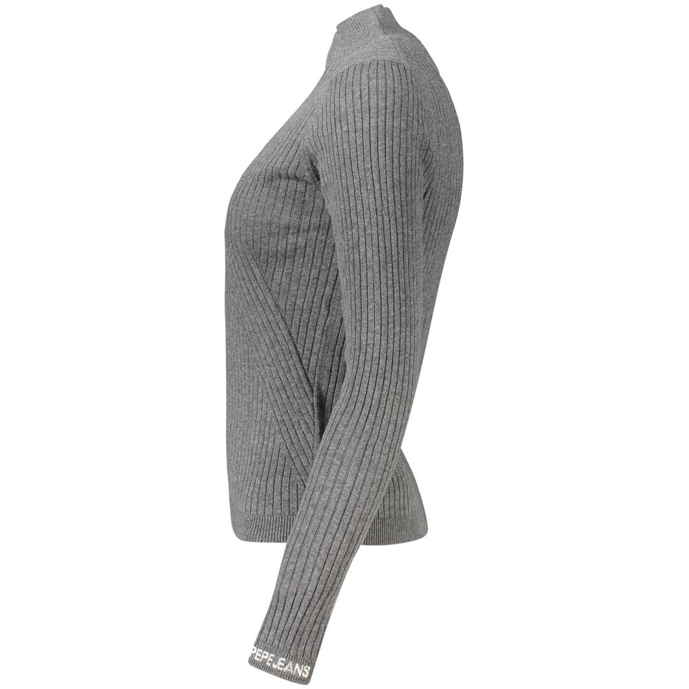 Pepe Jeans Grigio Cotton Women Sweater - Luxe Nova