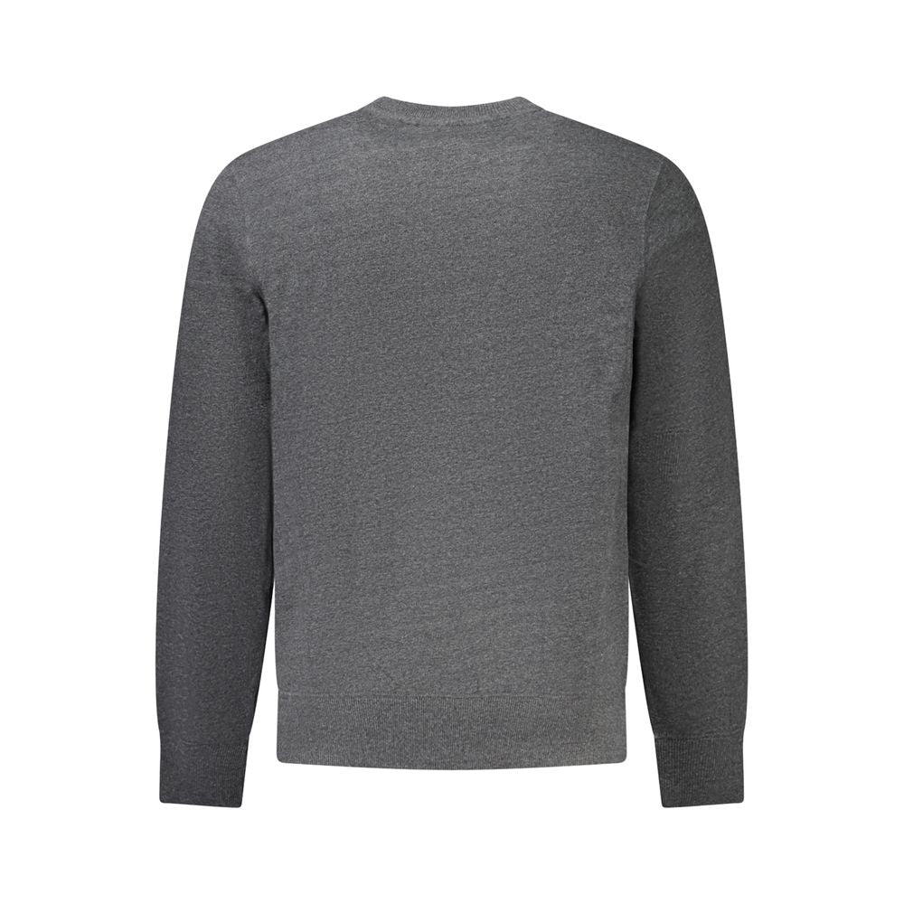 Accademia Militare Grigio Recycled Cotton Male Sweatshirt - Luxe Nova