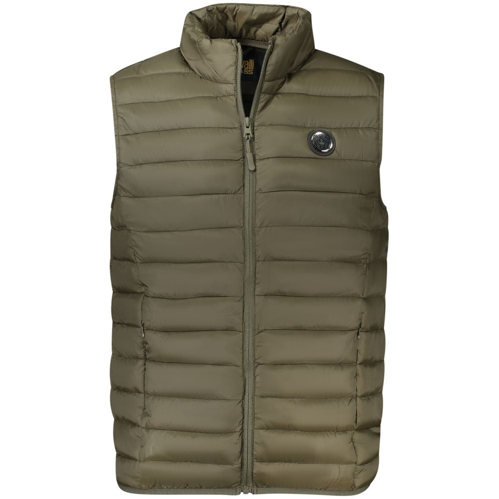 Cavalli Class Verde Polyester Men's Jacket - Luxe Nova