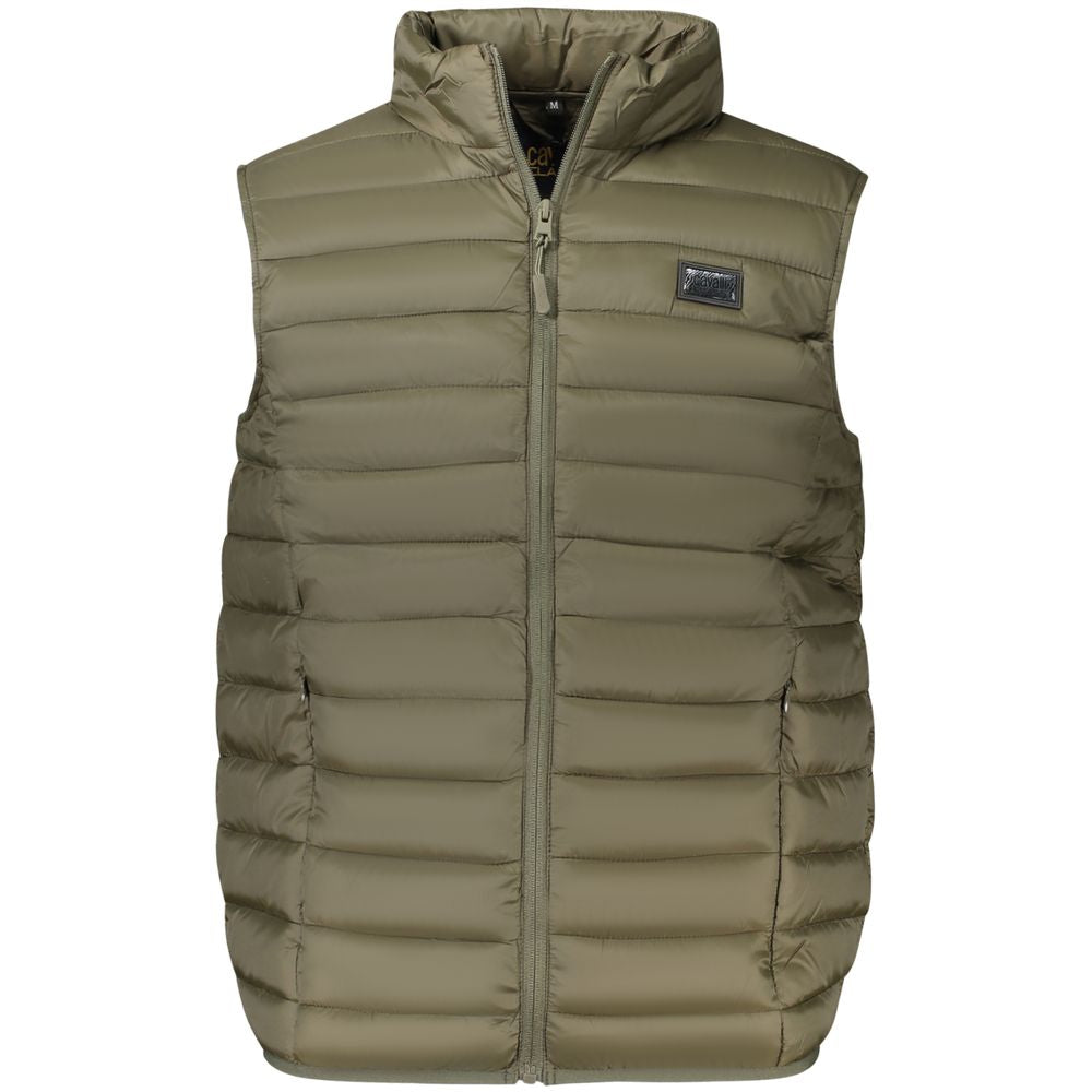 Cavalli Class Verde Polyester Mens Jacket - Luxe Nova