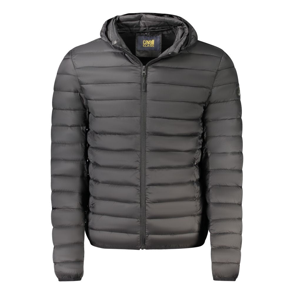 Cavalli Class Black Polyester Men's Jacket - Luxe Nova