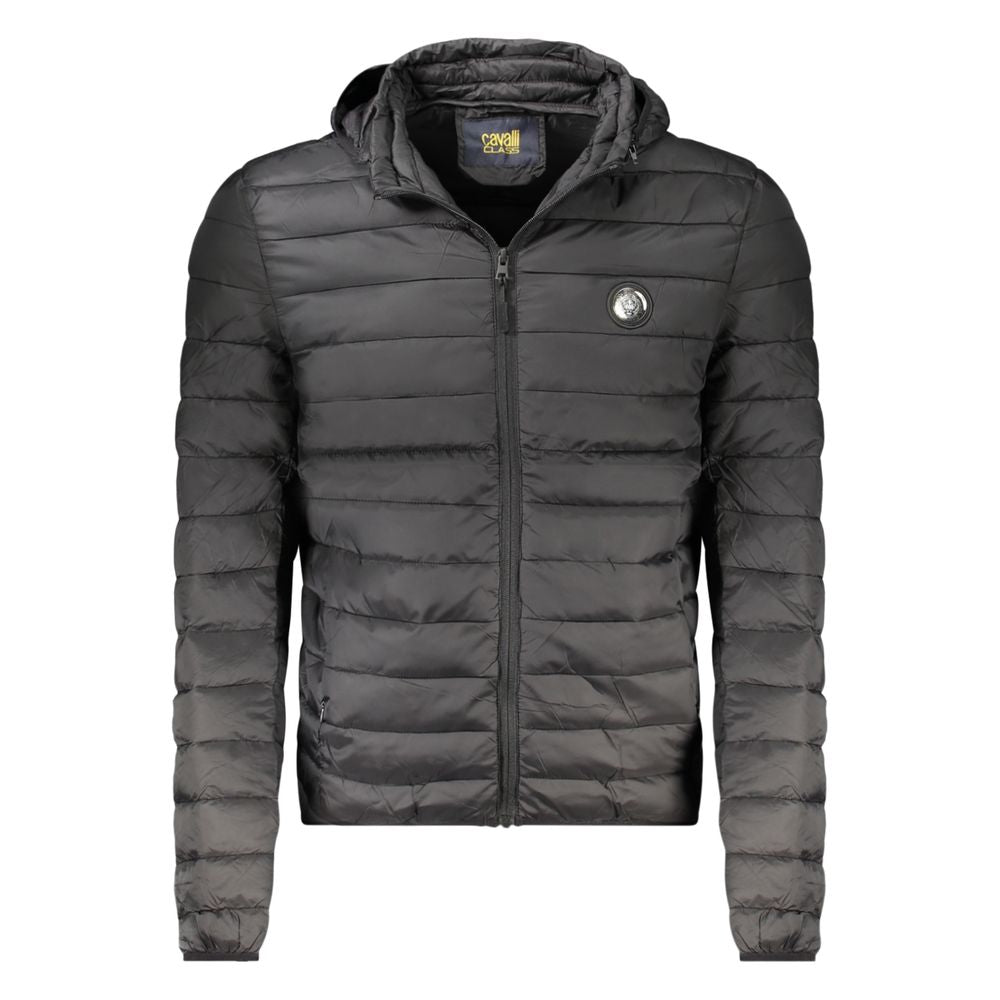 Cavalli Class Black Polyester Men's Jacket - Luxe Nova