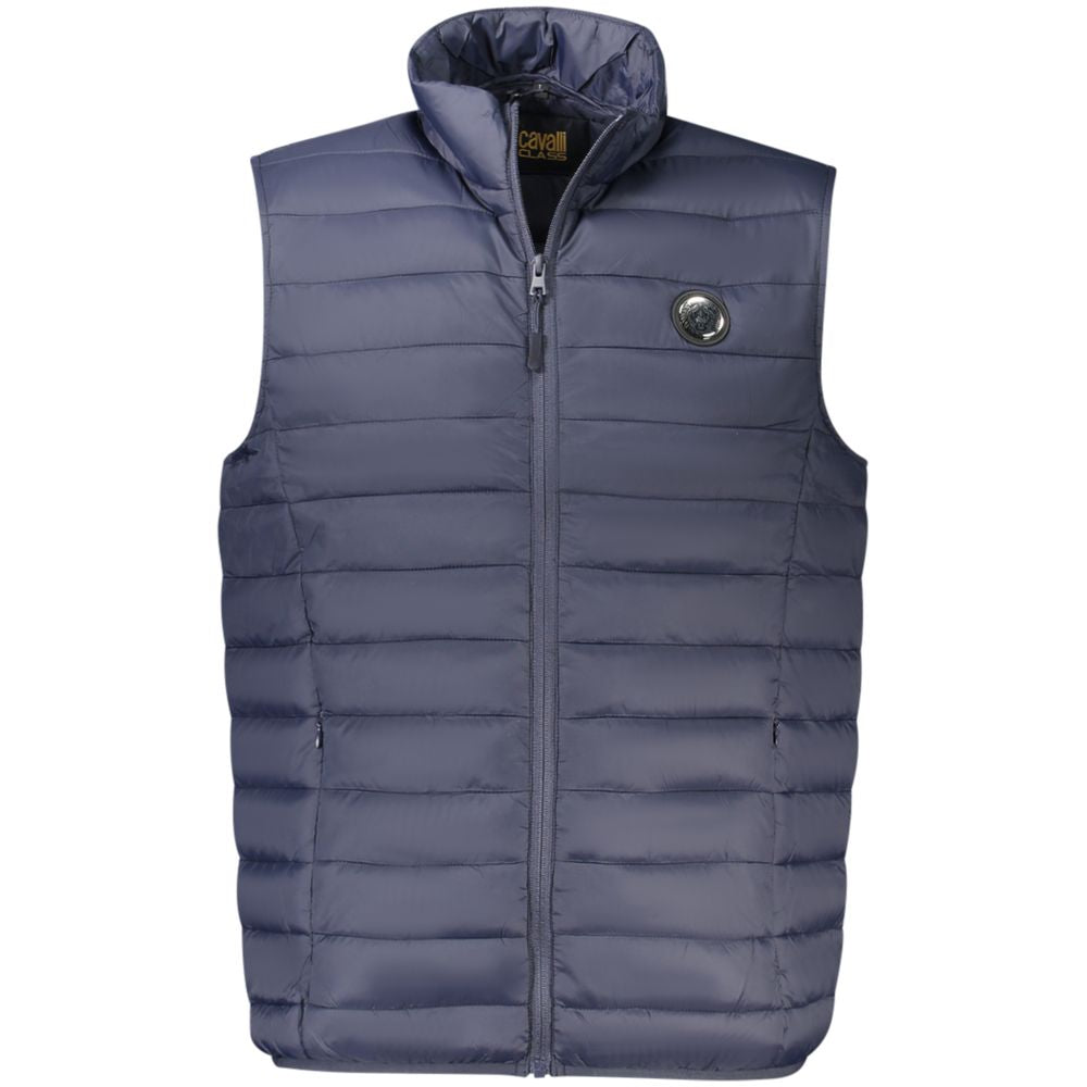 Cavalli Class Blu Polyester Men's Jacket - Luxe Nova