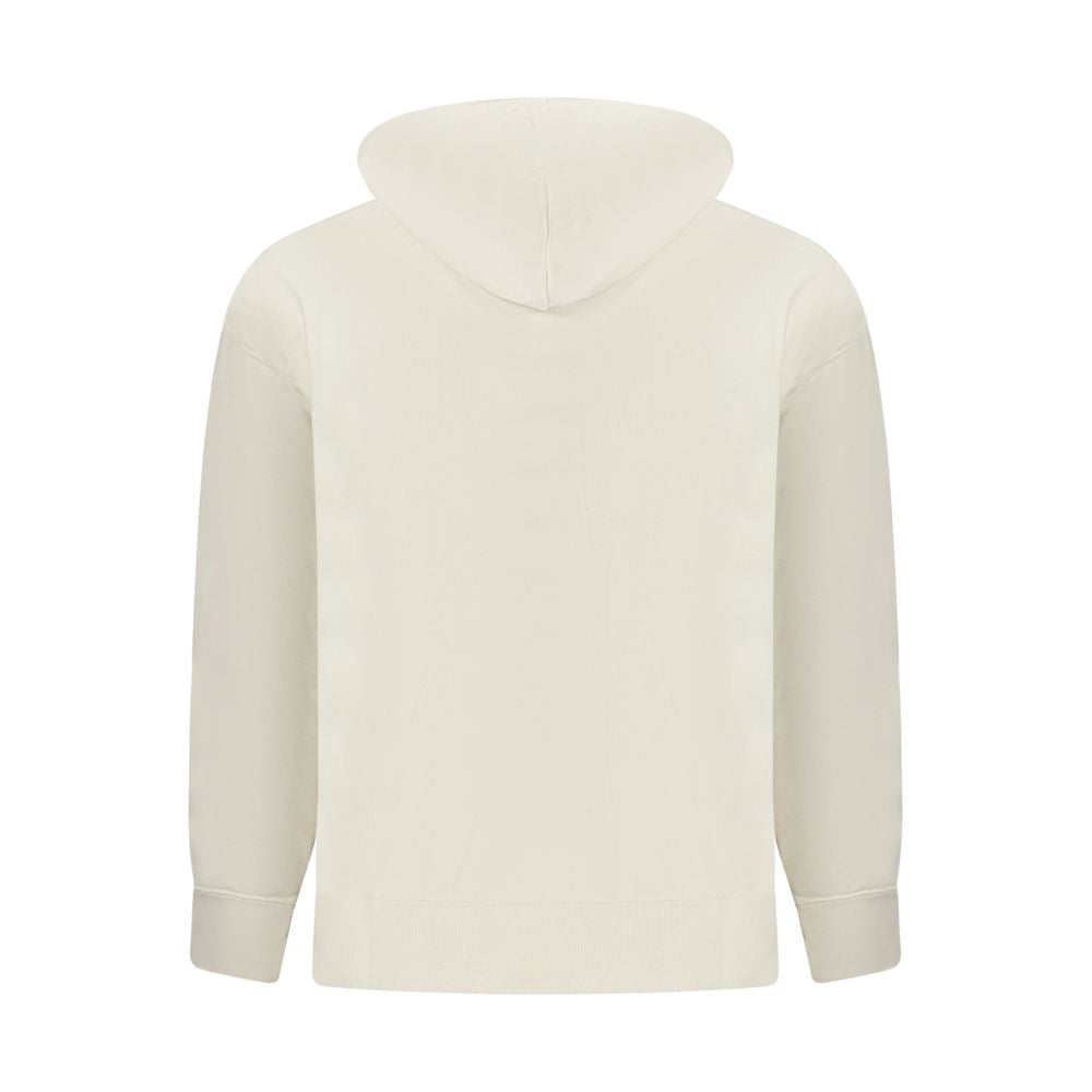 Calvin Klein Beige Cotton Men's Hoodie - Luxe Nova