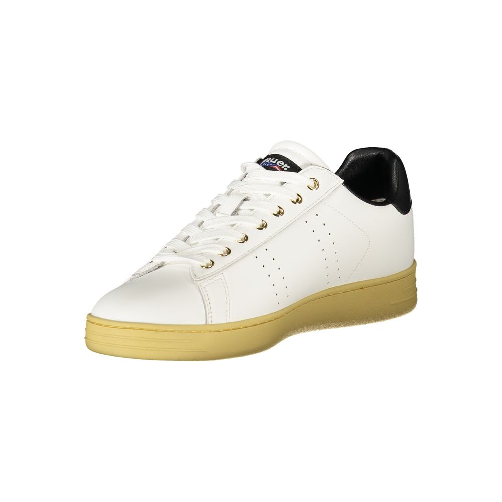 Blauer White Polyurethane Men Sneaker - Luxe Nova