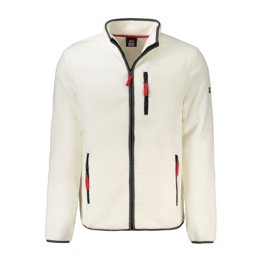 Norway 1963 White Polyester Men Sweatshirt - Luxe Nova