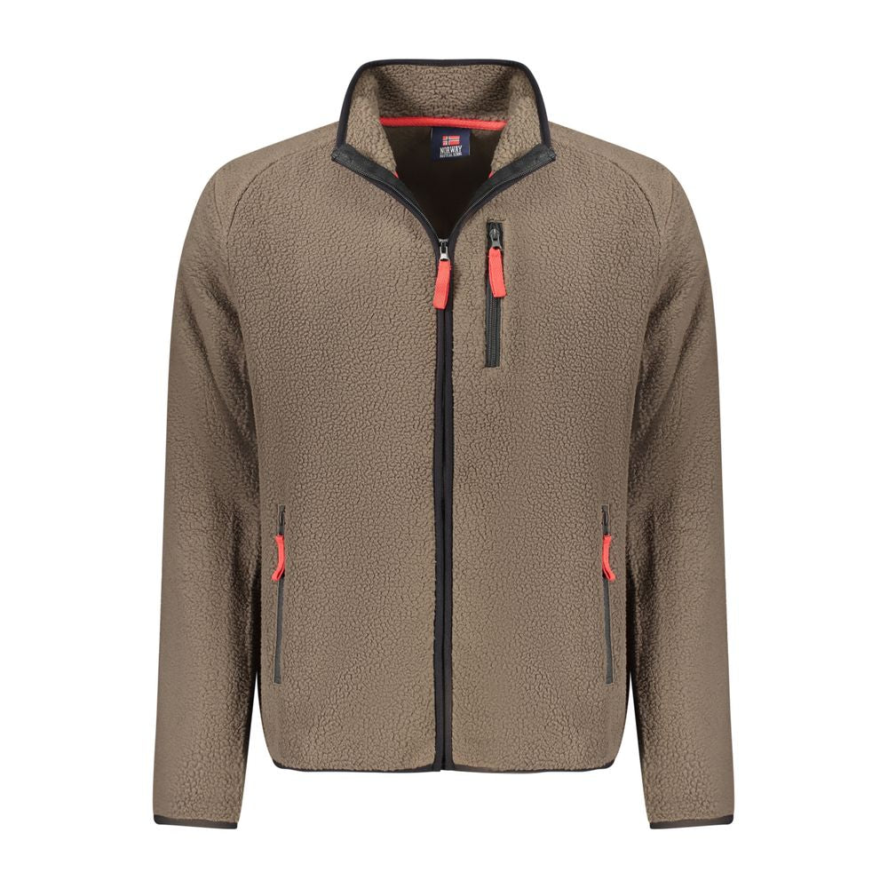 Norway 1963 Marrone Polyester Men Sweatshirt - Luxe Nova
