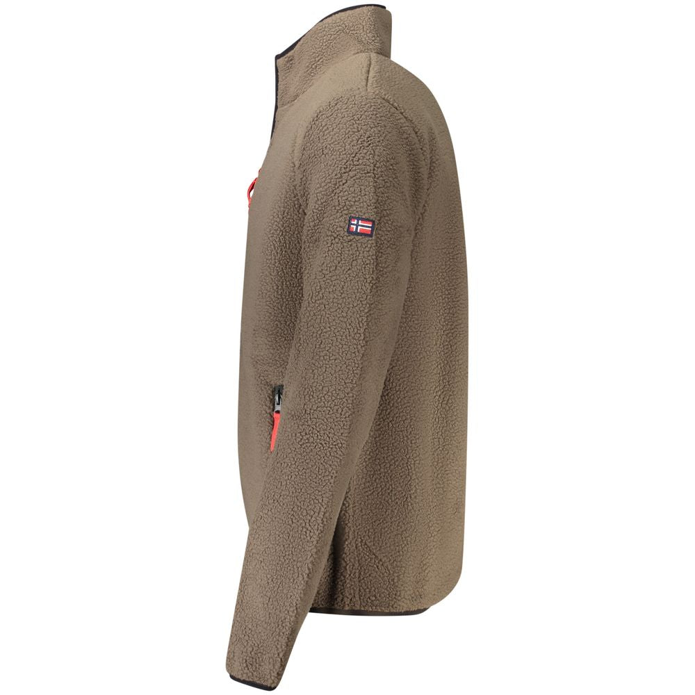 Norway 1963 Marrone Polyester Men Sweatshirt - Luxe Nova
