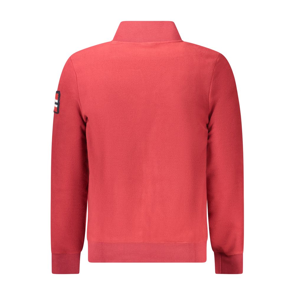 Norway 1963 Red Polyester Men Sweatshirt - Luxe Nova