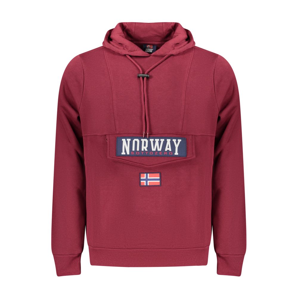 Norway 1963 Viola Cotton Men's Hooded Sweatshirt - Luxe Nova