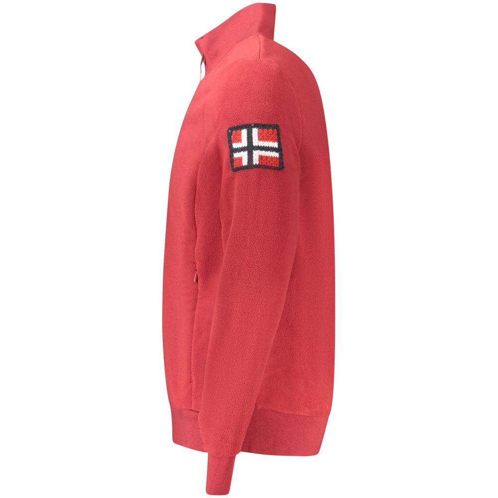 Norway 1963 Red Polyester Men Sweatshirt - Luxe Nova