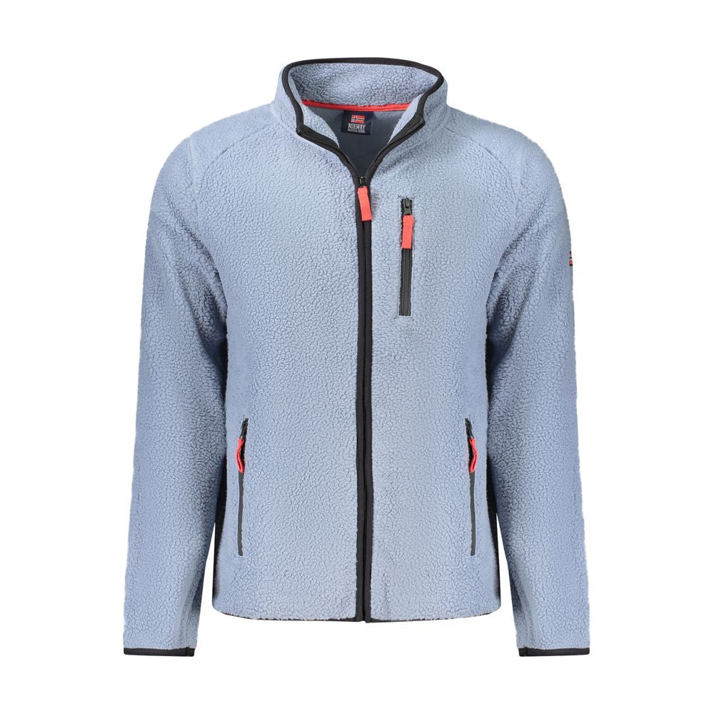 Norway 1963 Blue Polyester Men Sweatshirt - Luxe Nova