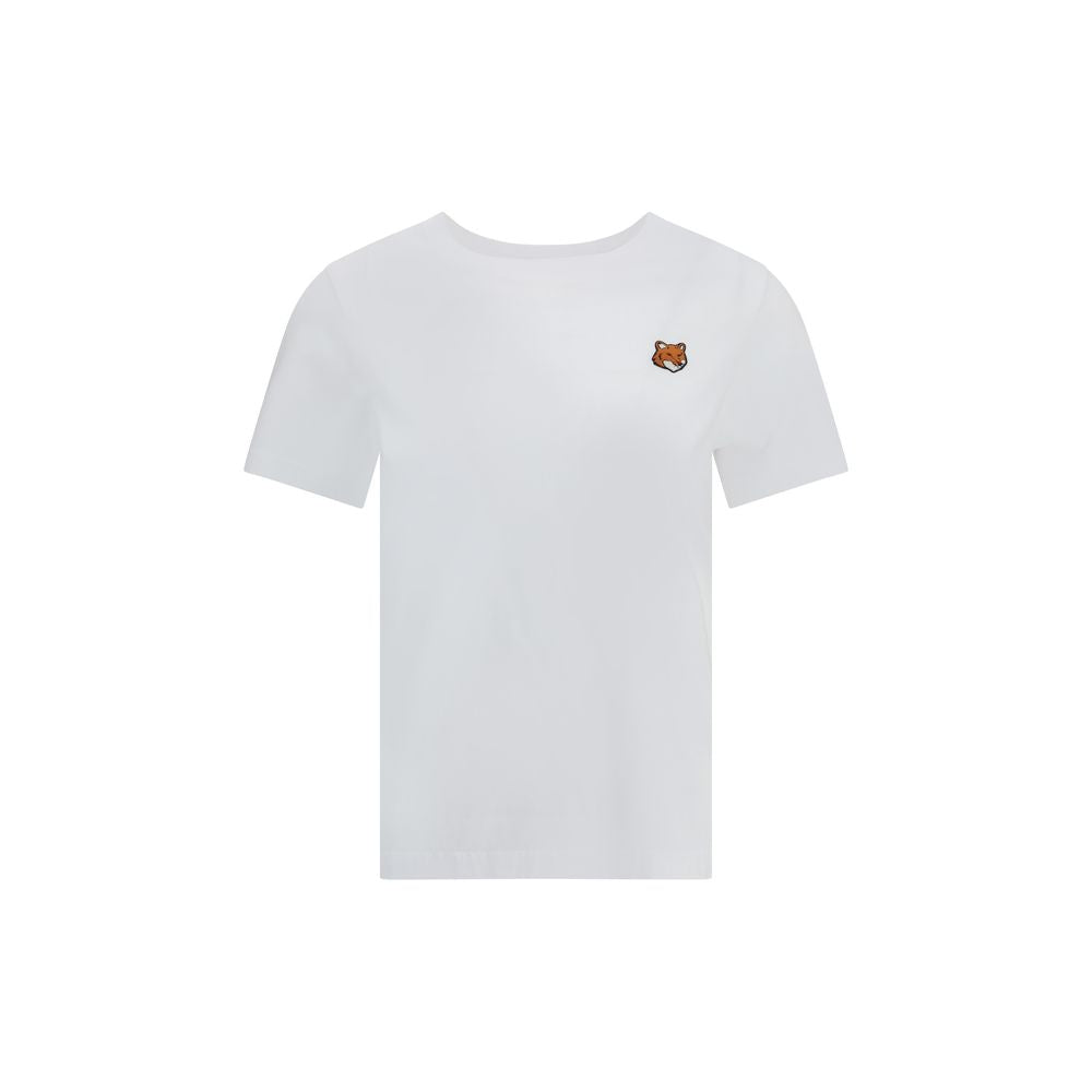 Maison Kitsuné White Cotton T-Shirt - Luxe Nova