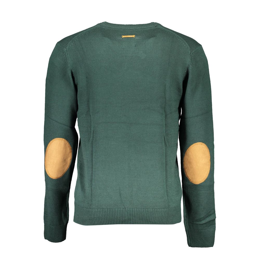 Gianmarco Venturi Verde Cotton Men Sweater - Luxe Nova