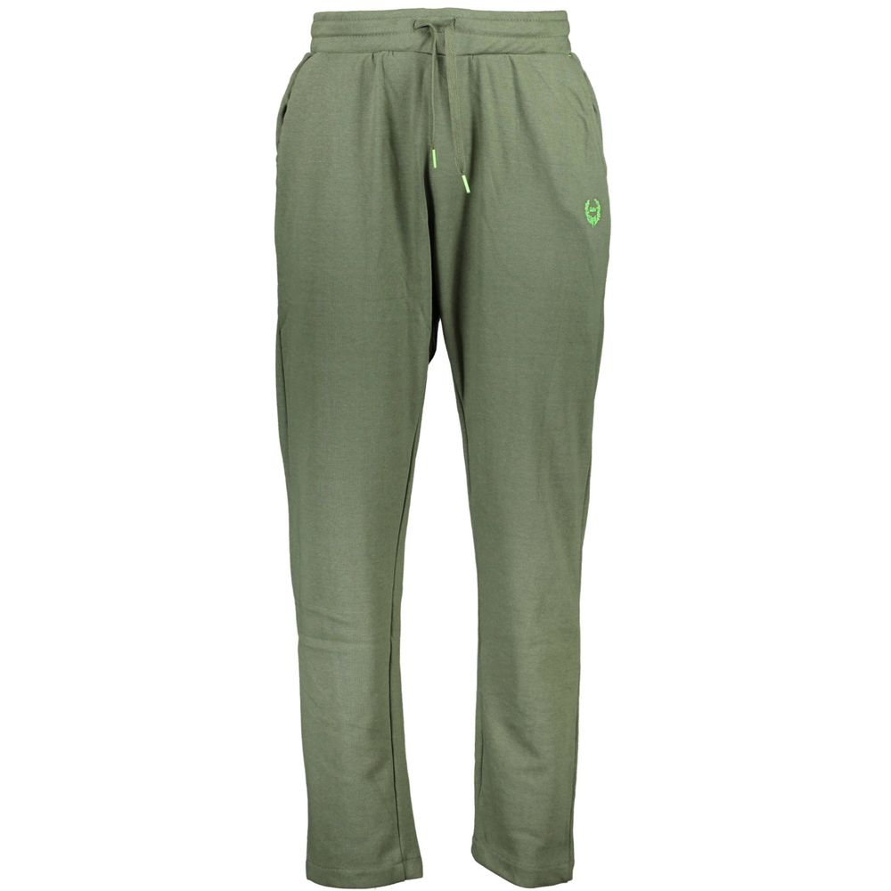Gianmarco Venturi Verde Cotton Men's Trackpant - Luxe Nova