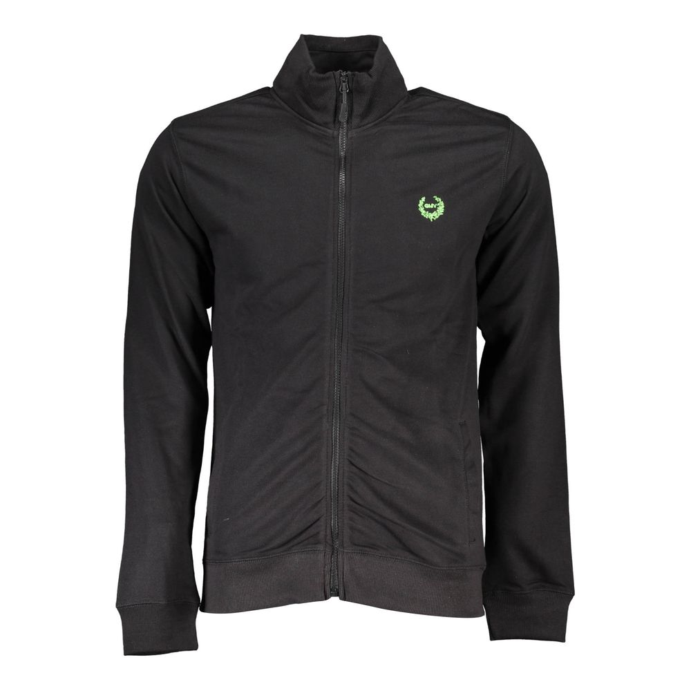 Gianmarco Venturi Black Cotton Men's Sweatshirt - Luxe Nova