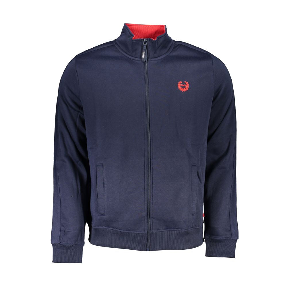 Gianmarco Venturi Blue Polyester Men's Sweatshirt - Luxe Nova