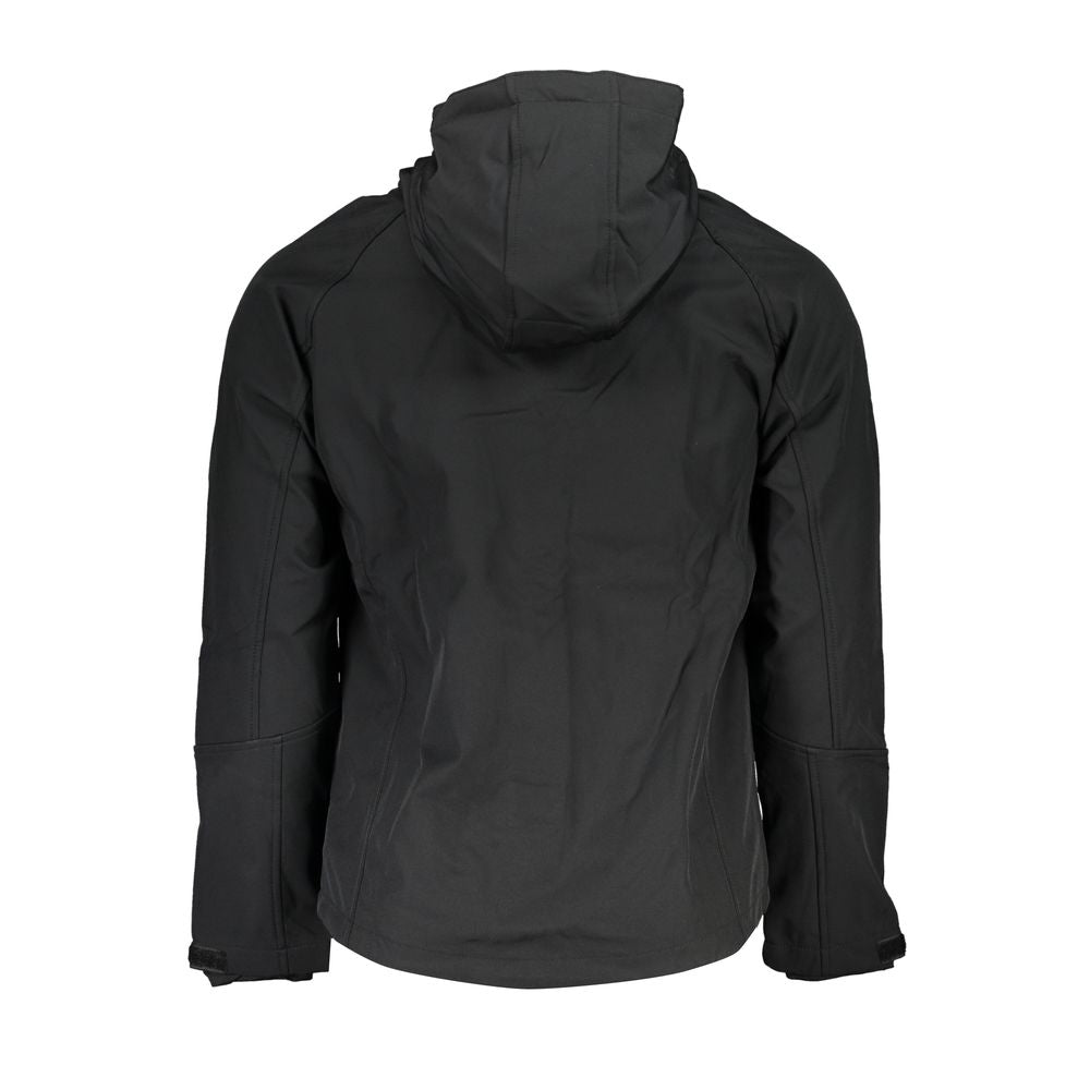 Gianmarco Venturi Black Polyester Men's Jacket - Luxe Nova