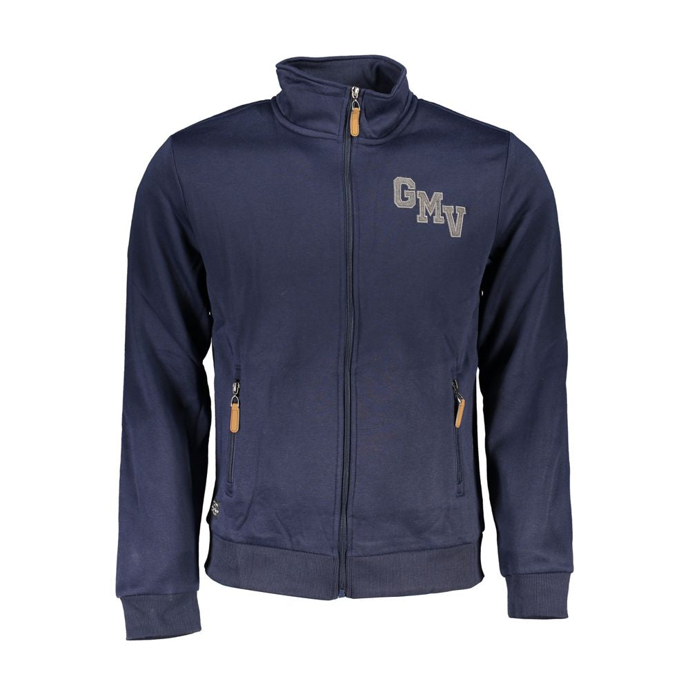 Gianmarco Venturi Blue Polyester Men's Sweatshirt - Luxe Nova